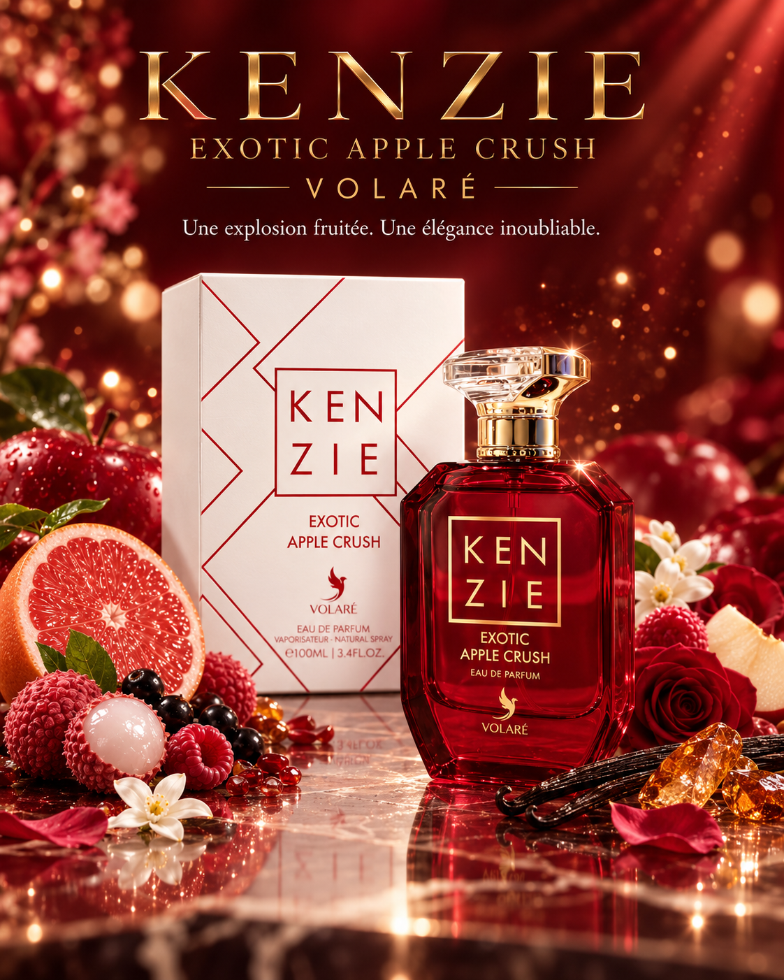 Kenzie Exotic Apple Crush Volaré – Eau de Parfum Femme 100 ml