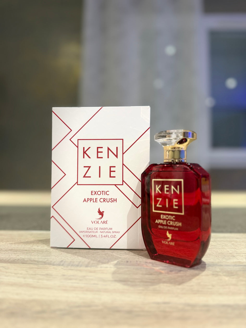 Kenzie Exotic Apple Crush – flacon rouge et boîte