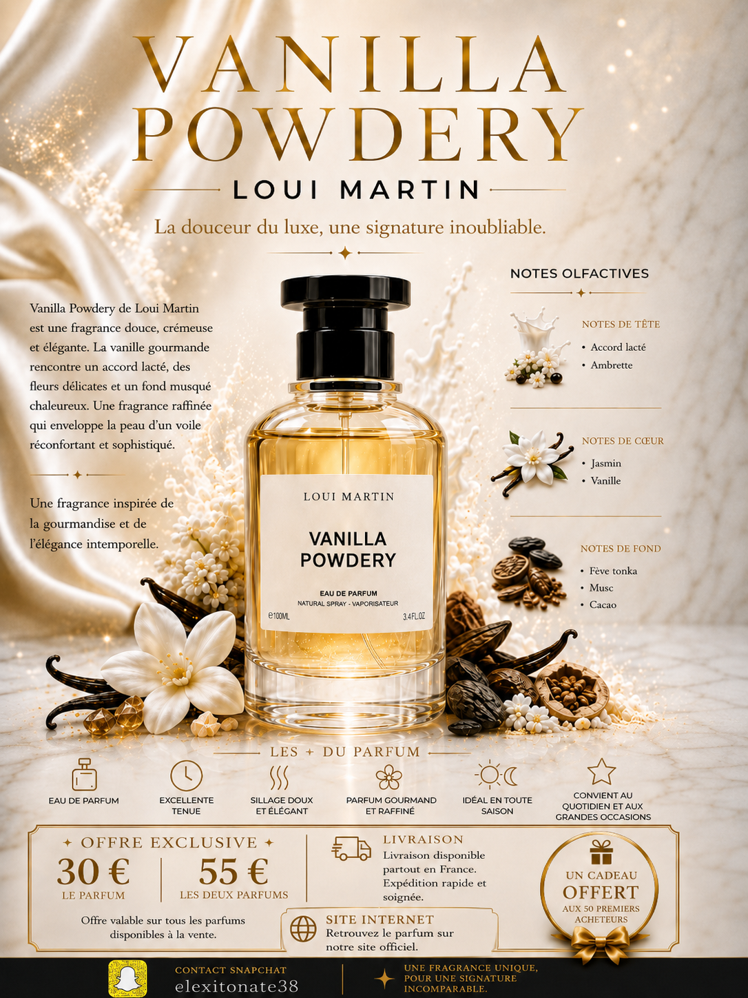 Vanilla Powdery Loui Martin – affiche officielle
